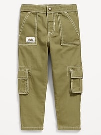 Image number 1 showing, Cargo Twill Utility Pants for Toddler Boys