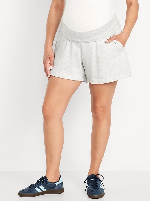 Image number 6 showing, Maternity Rollover-Waist SoComfy Shorts -- 5-inch inseam