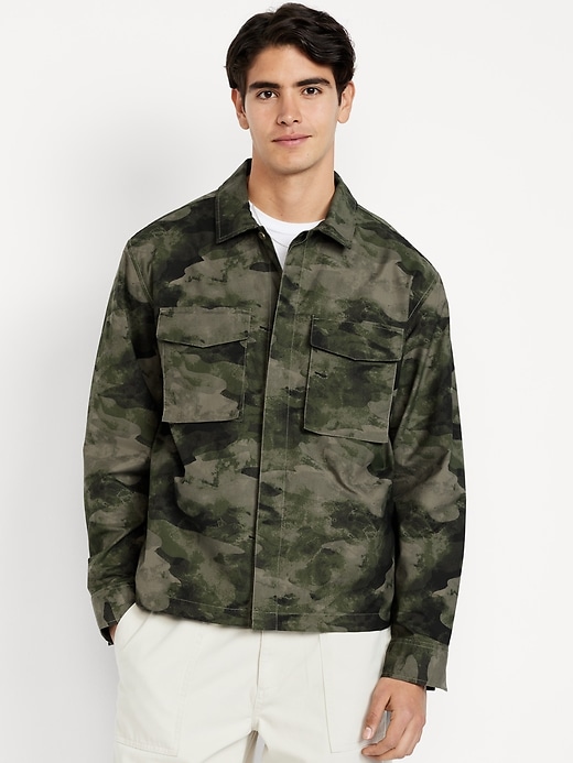 Image number 1 showing, Loose Tech Shacket