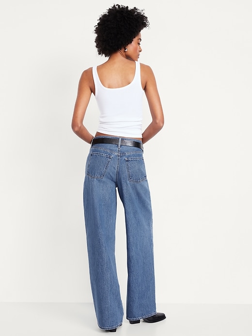 Image number 3 showing, Mid-Rise Wow Baggy Wide-Leg Jeans