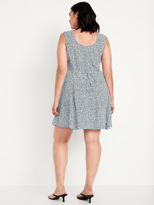 Image number 7 showing, Sleeveless Crepe Button-Front Mini Dress