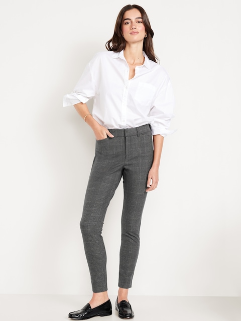 High-Waisted Pixie Skinny Ankle Pants - Multi