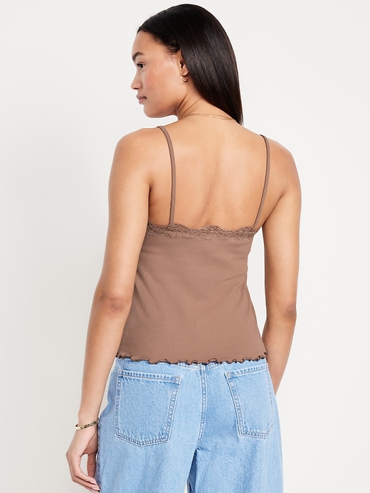 Image number 2 showing, Lace-Trim Cami Tank Top