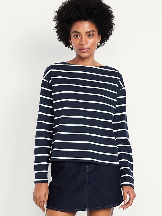 Image number 1 showing, Long-Sleeve Mariner Loose T-Shirt