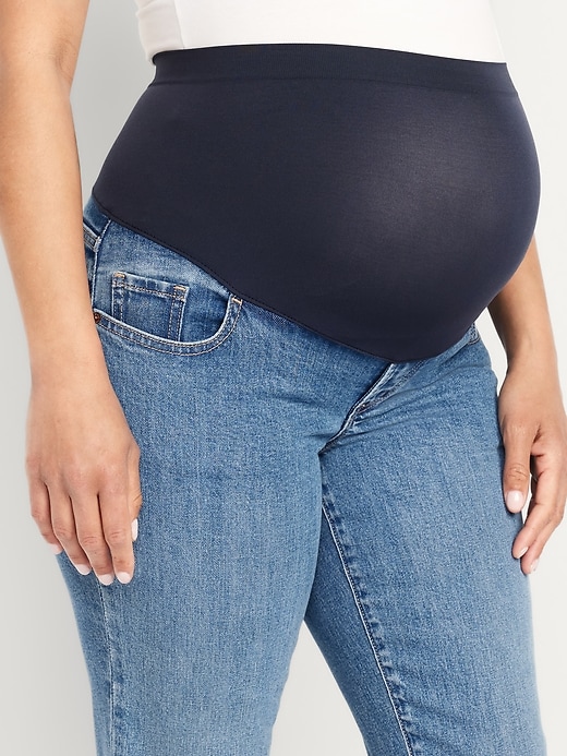 Image number 5 showing, Maternity Full Panel OG Straight Jeans