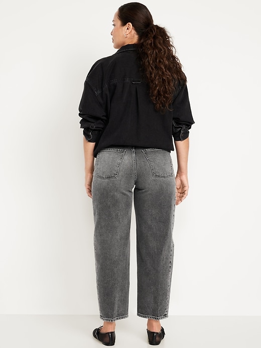 Image number 2 showing, Maternity Full Panel Barrel Jeans