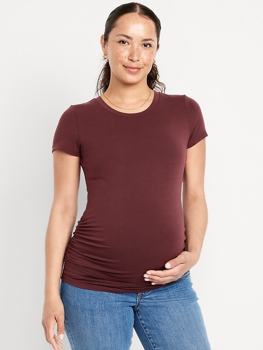 Image number 1 showing, Maternity Crew Neck T-Shirt