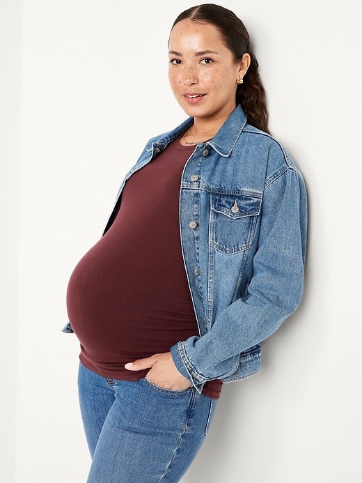 Image number 4 showing, Maternity Crew Neck T-Shirt
