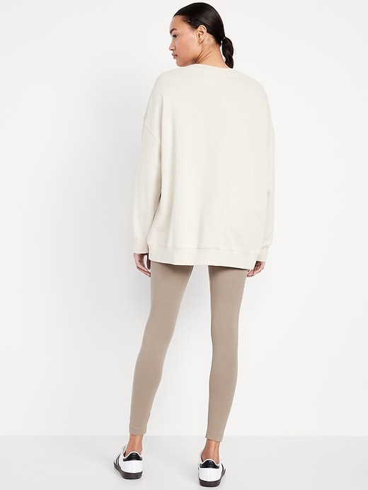 View large product image 2 of 4. High-Waisted Jersey Fashion Layering Leggings