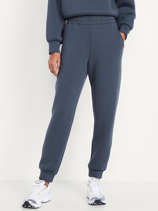 Image number 1 showing, High-Waisted Bounce Fleece Jogger Sweatpants