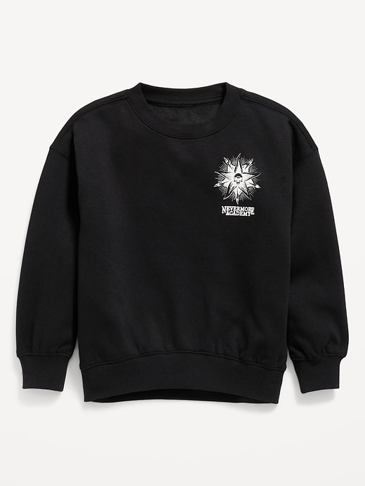 View large product image 2 of 3. Wednesday™ Oversized Graphic Tunic Sweatshirt for Girls