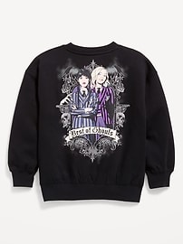 View large product image 3 of 3. Wednesday™ Oversized Graphic Tunic Sweatshirt for Girls