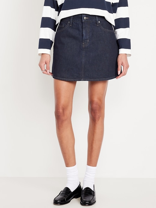 Image number 2 showing, High-Waisted OG A-Line Mini Skirt