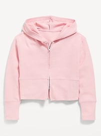 L'image numéro 2 présente Veste à capuchon UltraConfo à glissière bidirectionnelle pour fille