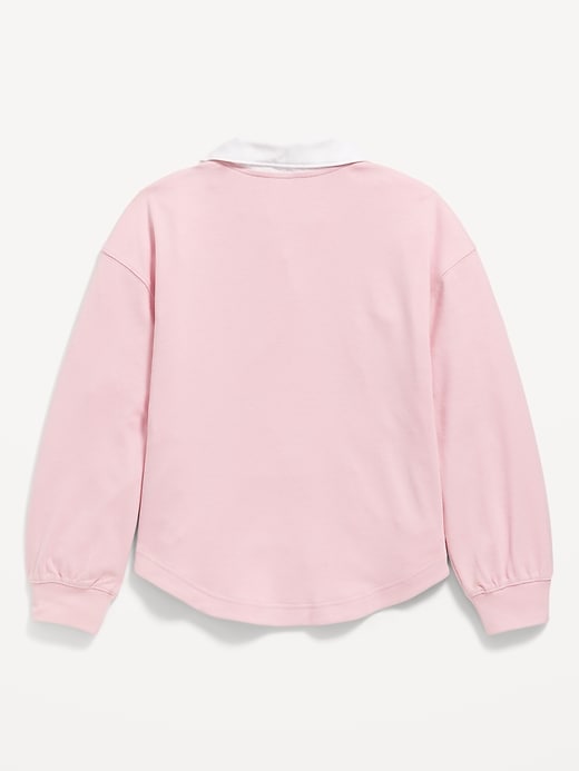 Image number 4 showing, Oversized Rugby Polo Shirt for Girls