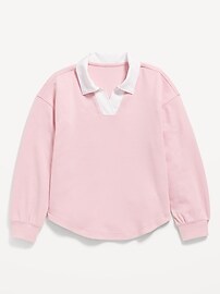 Voir une image plus grande du produit 3 de 4. Polo de rugby long et surdimensionné de rugby pour fille
