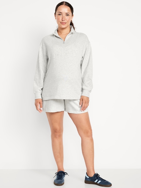 Maternity Rollover-Waist SoComfy Shorts -- 5-inch inseam