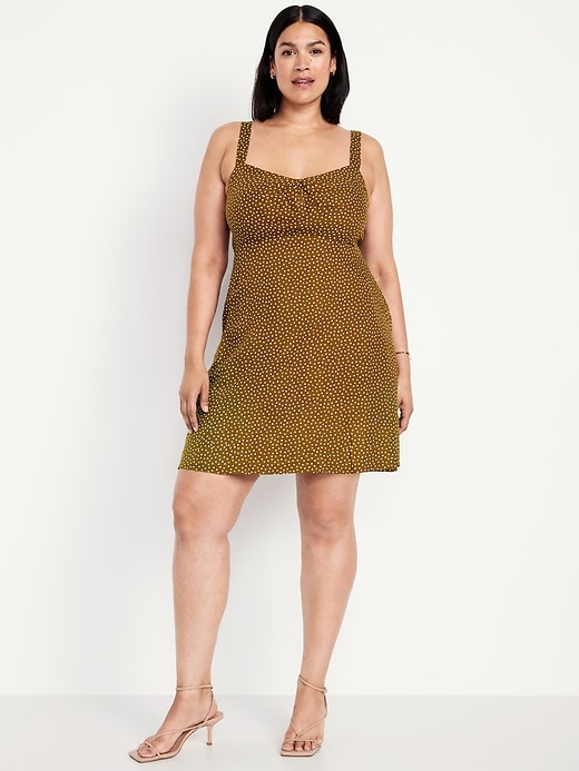 Image number 6 showing, Fit & Flare Crepe Mini Dress