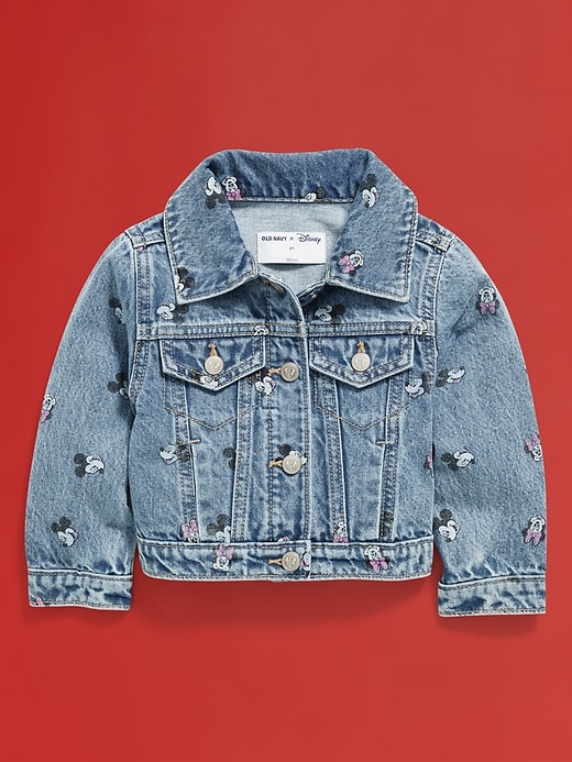 View large product image 2 of 2. Old Navy x Disney© Printed Cropped Trucker Jean Jacket for Toddler Girls