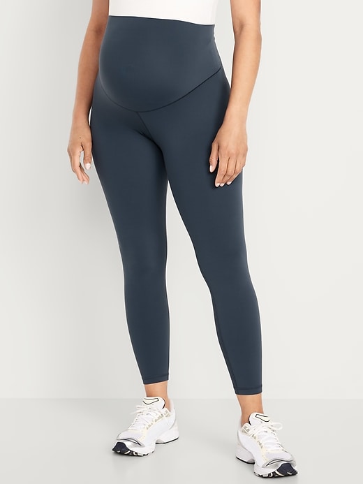 Image number 1 showing, Maternity Full Panel StudioSmooth 7/8 Leggings