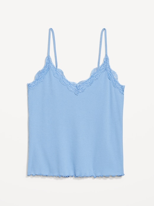 Image number 8 showing, Lace-Trim Cami Tank Top