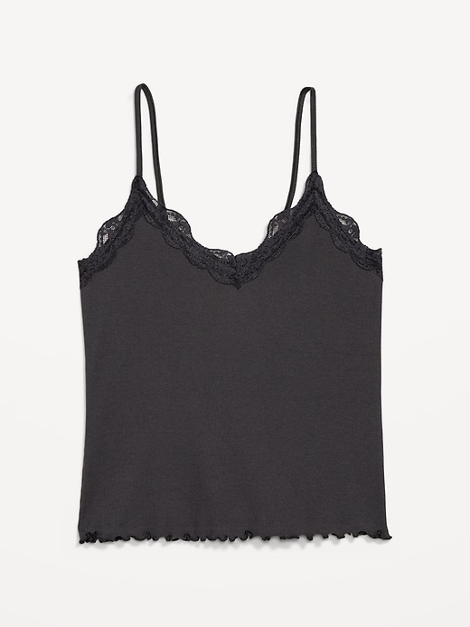 Image number 7 showing, Lace-Trim Cami Tank Top
