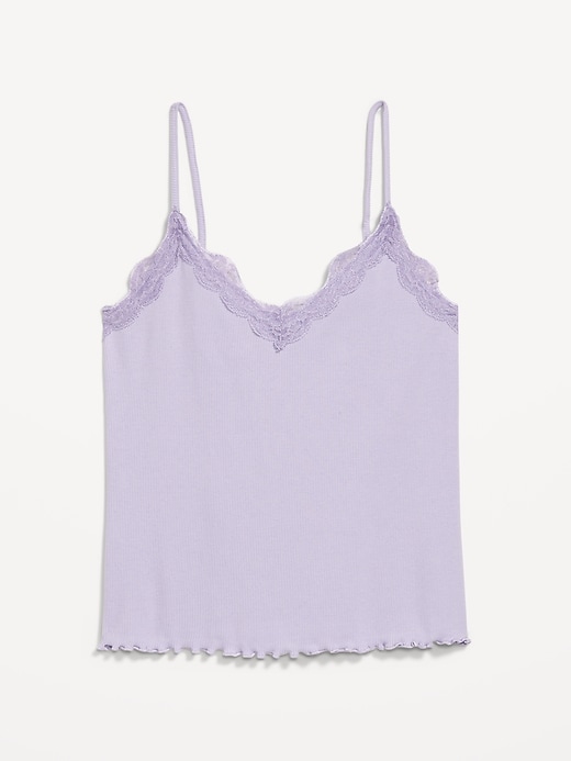 L'image numéro 8 présente Camisole à bordure en dentelle