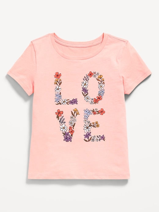 Image number 1 showing, Short-Sleeve Graphic T-Shirt for Girls