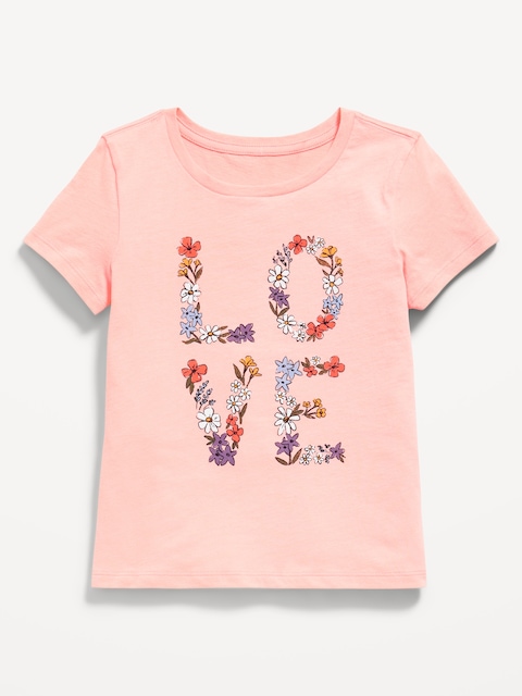 Short-Sleeve Graphic T-Shirt for Girls - Just Peachy