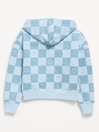 View large product image 3 of 3. Favorite Fleece Printed Zip-Front Hoodie for Girls