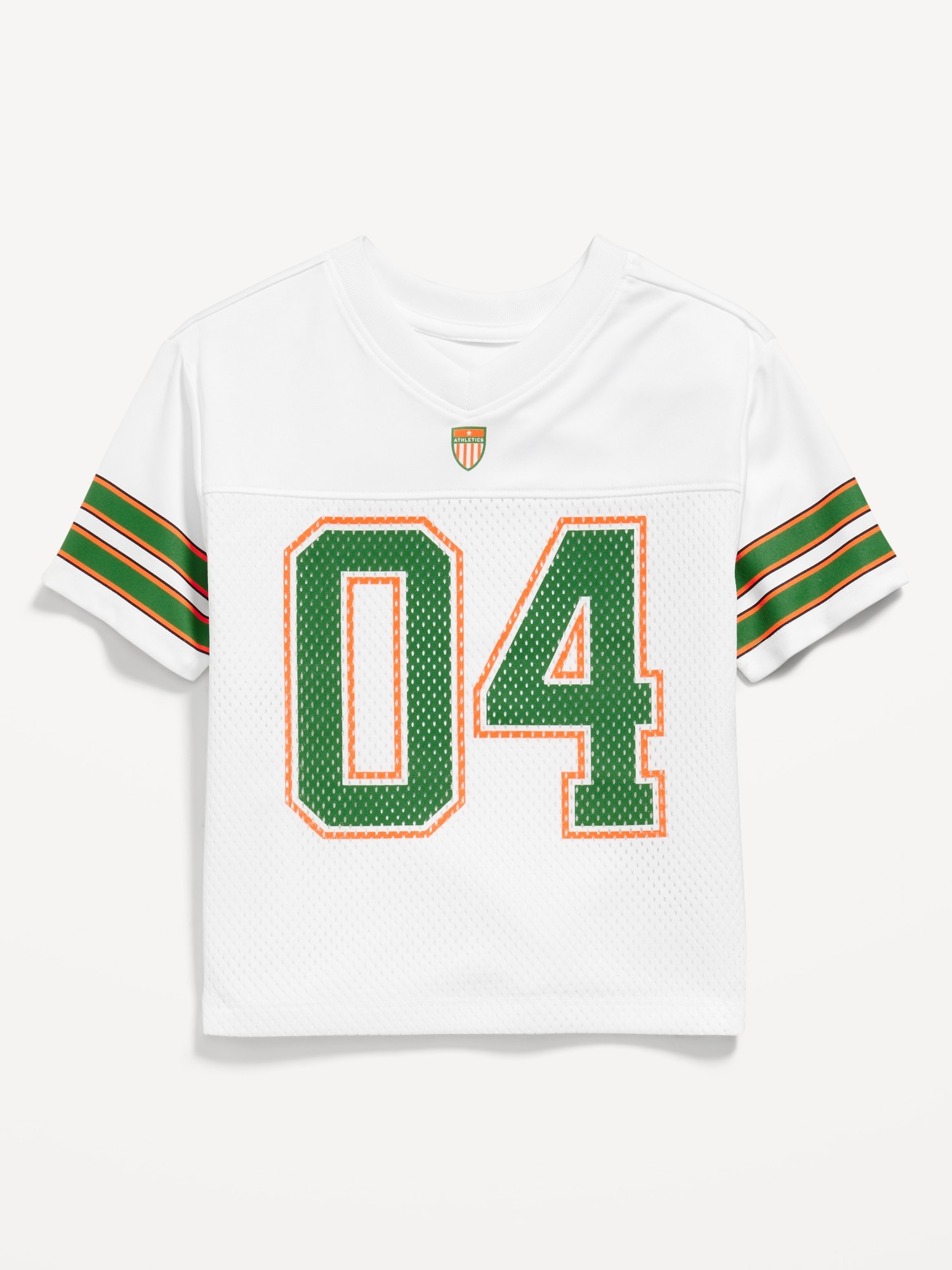 Oversized Mesh Graphic Football T-Shirt for Toddler Boys