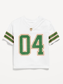 Image number 1 showing, Oversized Mesh Graphic Football T-Shirt for Toddler Boys