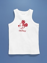 View large product image 4 of 6. Old Navy x Disney© Mickey Mouse Fitted Flag Logo-Graphic Tank for Girls