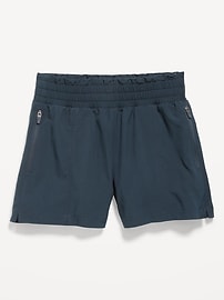 View large product image 4 of 4. High-Waisted StretchTech Performance Shorts for Girls