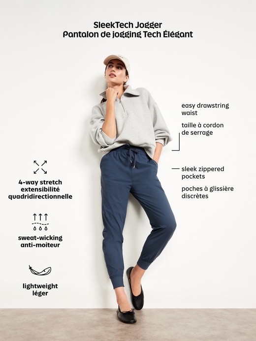 Image number 8 showing, High-Waisted SleekTech Joggers