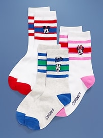 Image number 1 showing, Old Navy x Disney© Crew Socks 3-Pack for Kids