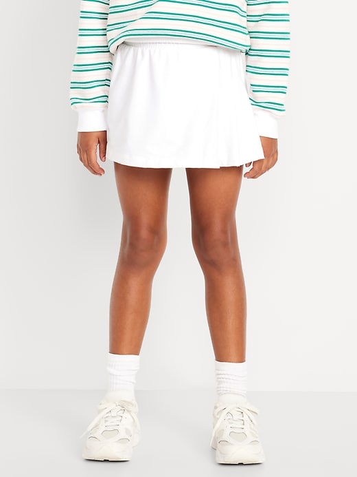 L'image numéro 3 présente Jupe-short Performance plissée à taille haute PowerChill pour fille