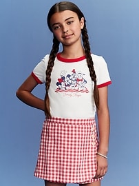 View large product image 3 of 5. Old Navy x Disney© Fitted Graphic Ringer T-Shirt for Girls