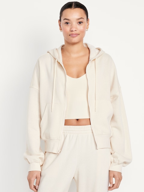 Veste à capuchon surdimensionnée PurConfort - Beige
