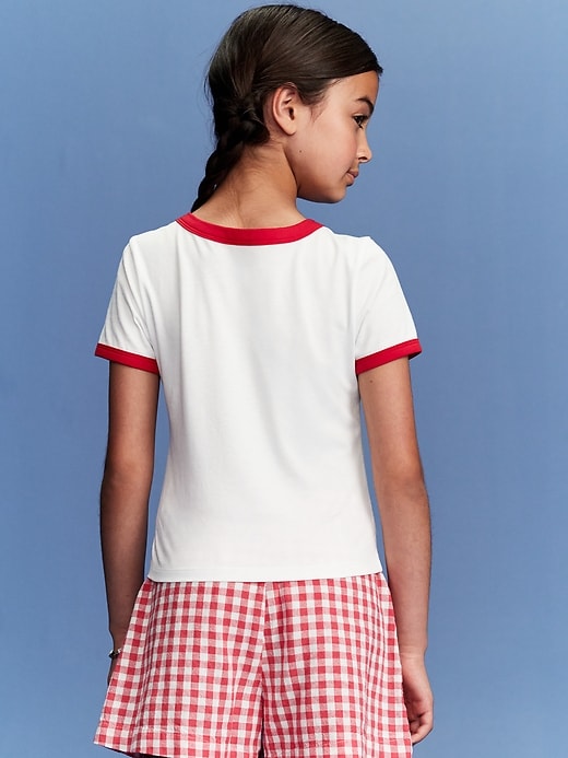 View large product image 2 of 5. Old Navy x Disney© Fitted Graphic Ringer T-Shirt for Girls