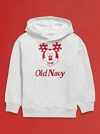 View large product image 3 of 5. Old Navy x Disney© Mickey Mouse Gender-Neutral Flag Logo-Graphic Pullover Hoodie for Kids