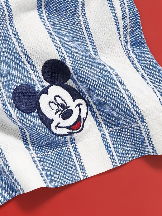 Image number 5 showing, Old Navy x Disney© Mickey Mouse Linen-Blend Jogger Shorts -- 5-inch inseam
