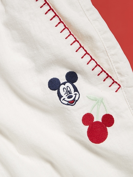 Image number 8 showing, Old Navy x Disney© Mickey Mouse Linen-Blend Jogger Shorts -- 5-inch inseam