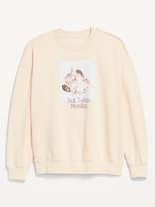 Image number 4 showing, SoComfy Oversized Graphic Sweatshirt