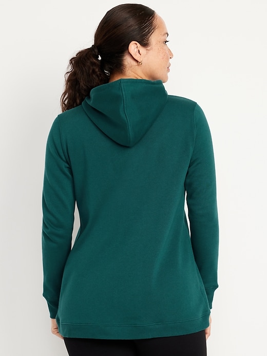 Image number 4 showing, Maternity Cross-Front Nursing Pullover Hoodie