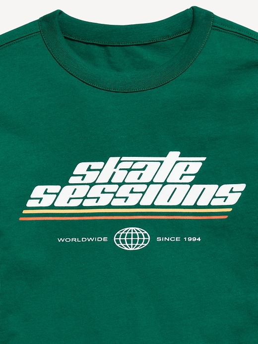 Image number 3 showing, Oversized Long-Sleeve Graphic T-Shirt for Boys