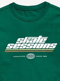 View large product image 3 of 3. Oversized Long-Sleeve Graphic T-Shirt for Boys