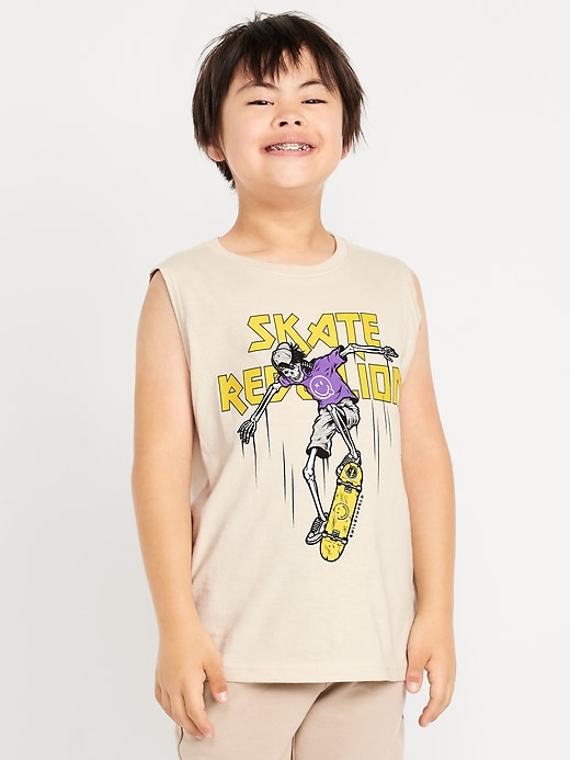 View large product image 1 of 2. Smiley World™ Muscle Tank Top for Boys