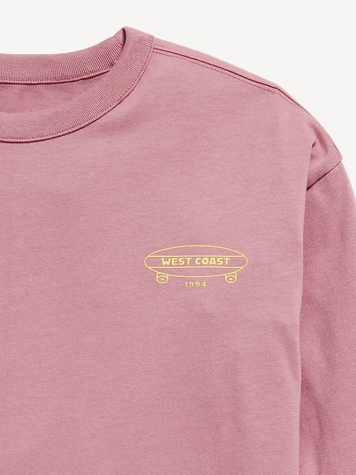 Image number 3 showing, Oversized Long-Sleeve Graphic T-Shirt for Boys