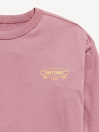 View large product image 3 of 3. Oversized Long-Sleeve Graphic T-Shirt for Boys